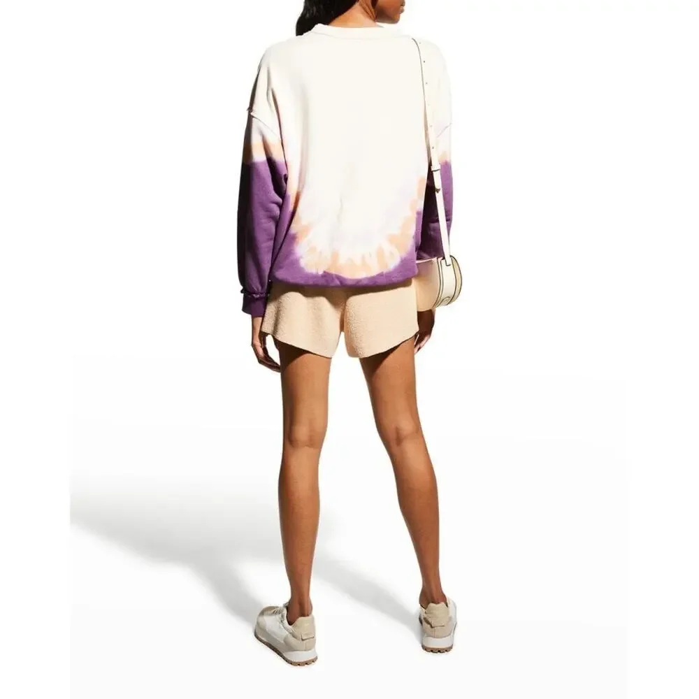 Free People Oversized Ombre Metti Crew Sweatshirts Long Sleeve Size XS NWOT